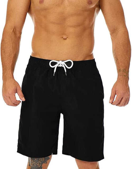Load image into Gallery viewer, Mens Swim Trunks Long, Quick Dry Mens Boardshorts, 9 Inches Inseam Mens Bathing Suits with Mesh Lining
