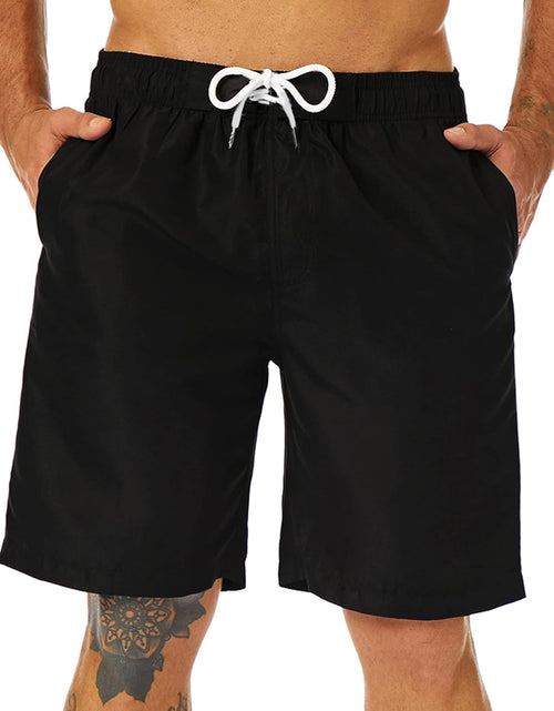 Load image into Gallery viewer, Mens Swim Trunks Long, Quick Dry Mens Boardshorts, 9 Inches Inseam Mens Bathing Suits with Mesh Lining
