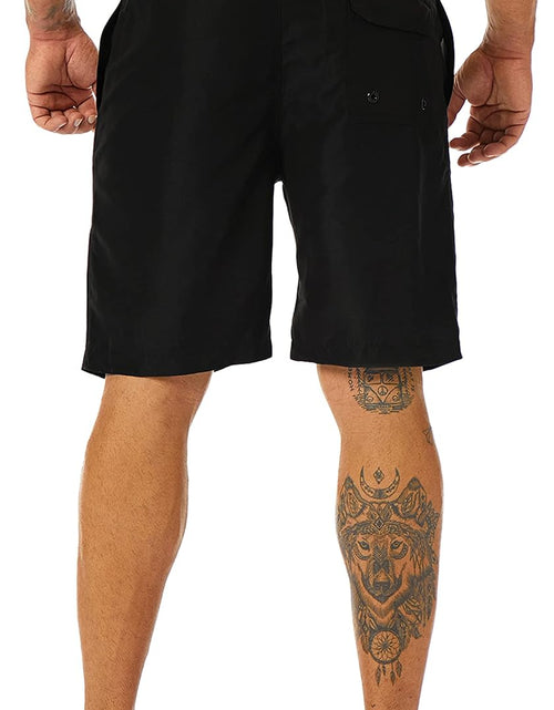 Load image into Gallery viewer, Mens Swim Trunks Long, Quick Dry Mens Boardshorts, 9 Inches Inseam Mens Bathing Suits with Mesh Lining
